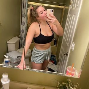 mint green cloth shorts